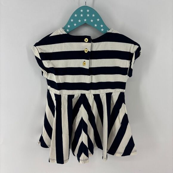 Juicy Couture girls white blue striped dress 18-24 mo - Picture 5 of 5
